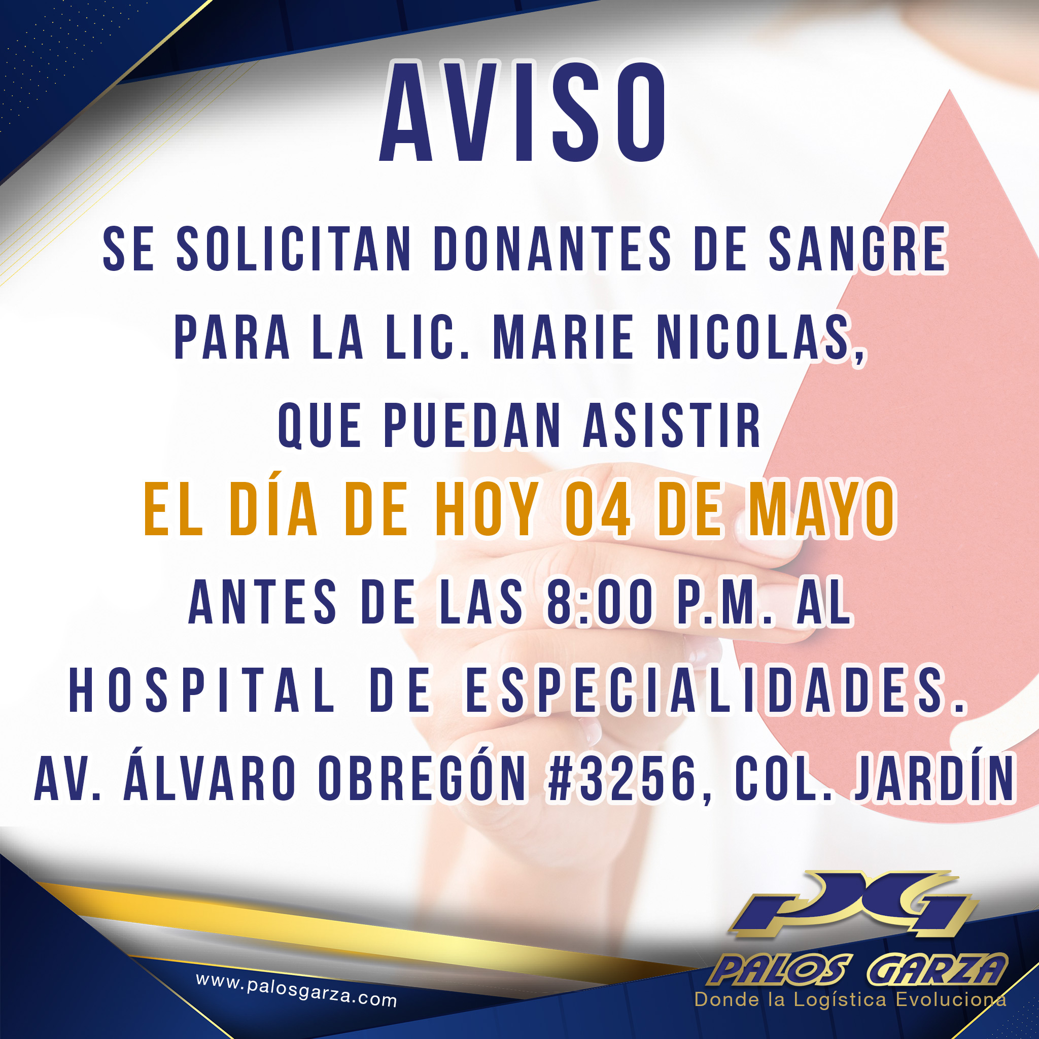 Aviso-Donantes de sangre 